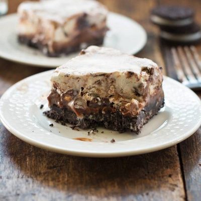 Oreo Fudge Ice Cream Bars