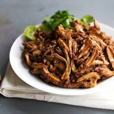 Honey Glazed Crockpot Chicken Adobo - simple pantry ingredients, hardly any hands-on time, 200 calories. | https://discovery-lab.online