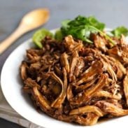 Honey Glazed Crockpot Chicken Adobo - simple pantry ingredients, hardly any hands-on time, 200 calories. | https://discovery-lab.online