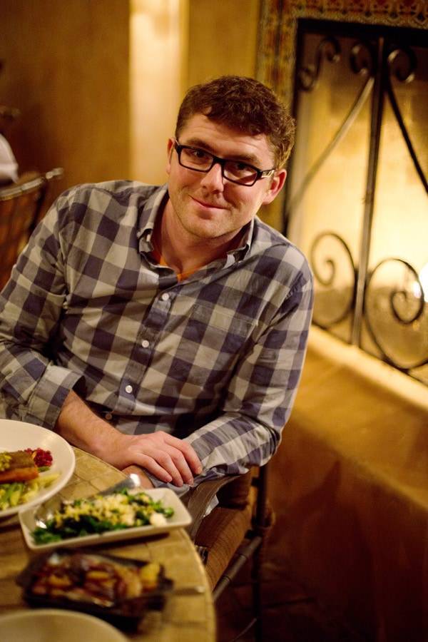 Man sitting at a table.