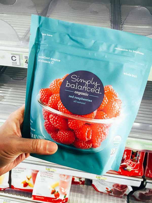 Grocery Shopping at Target - Frozen Fruit.