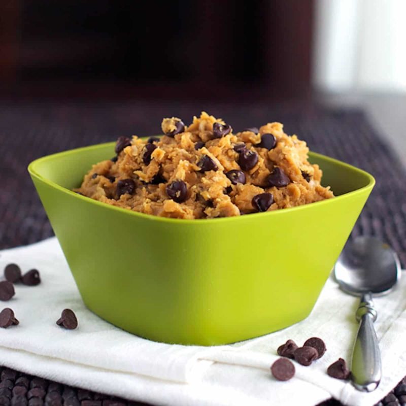 A picture of Chocolate Chip Peanut Butter Healthy Cookie Dough